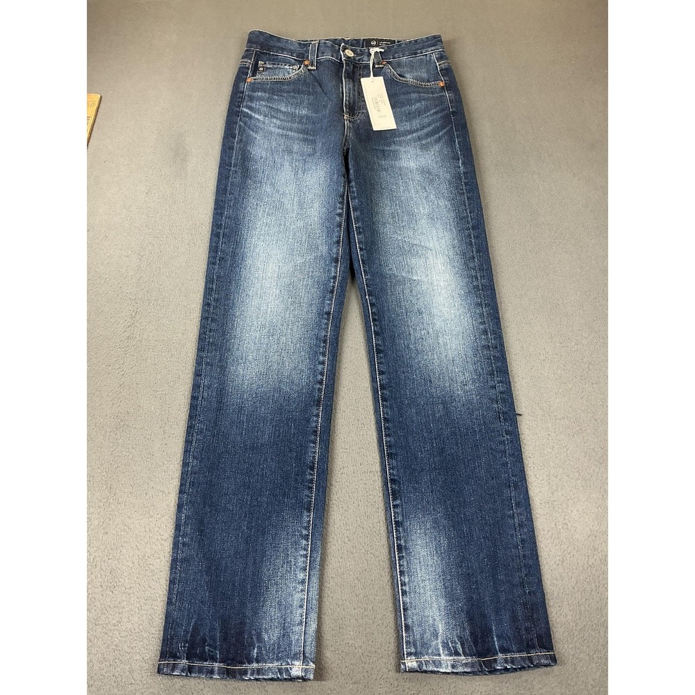 AG Adriano Goldschmied Jeans Womens 26 Blue Saige High Rise Straight Medium Wash
